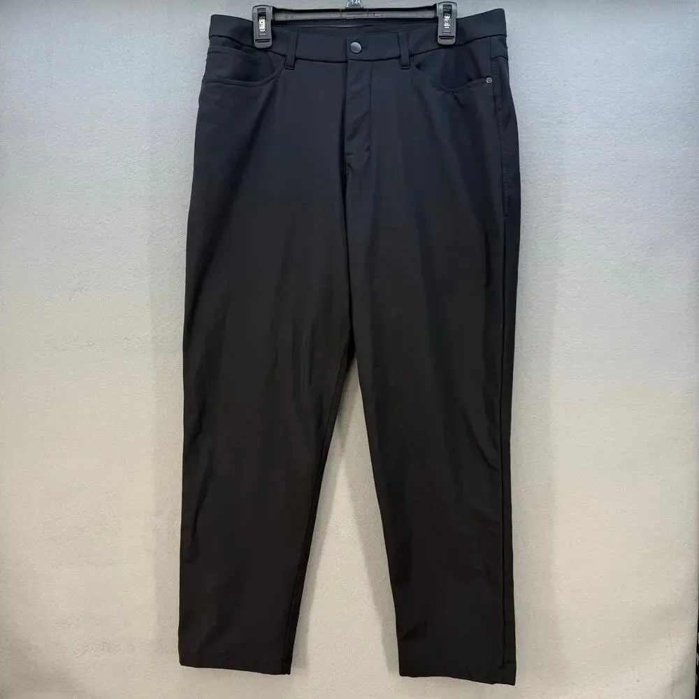 Lululemon Men's Pants 34 Black Athleisure Business Casual Preppy LMS5AXSS